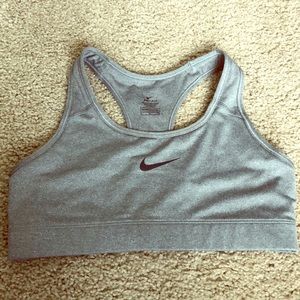Gray Nike Sports Bra